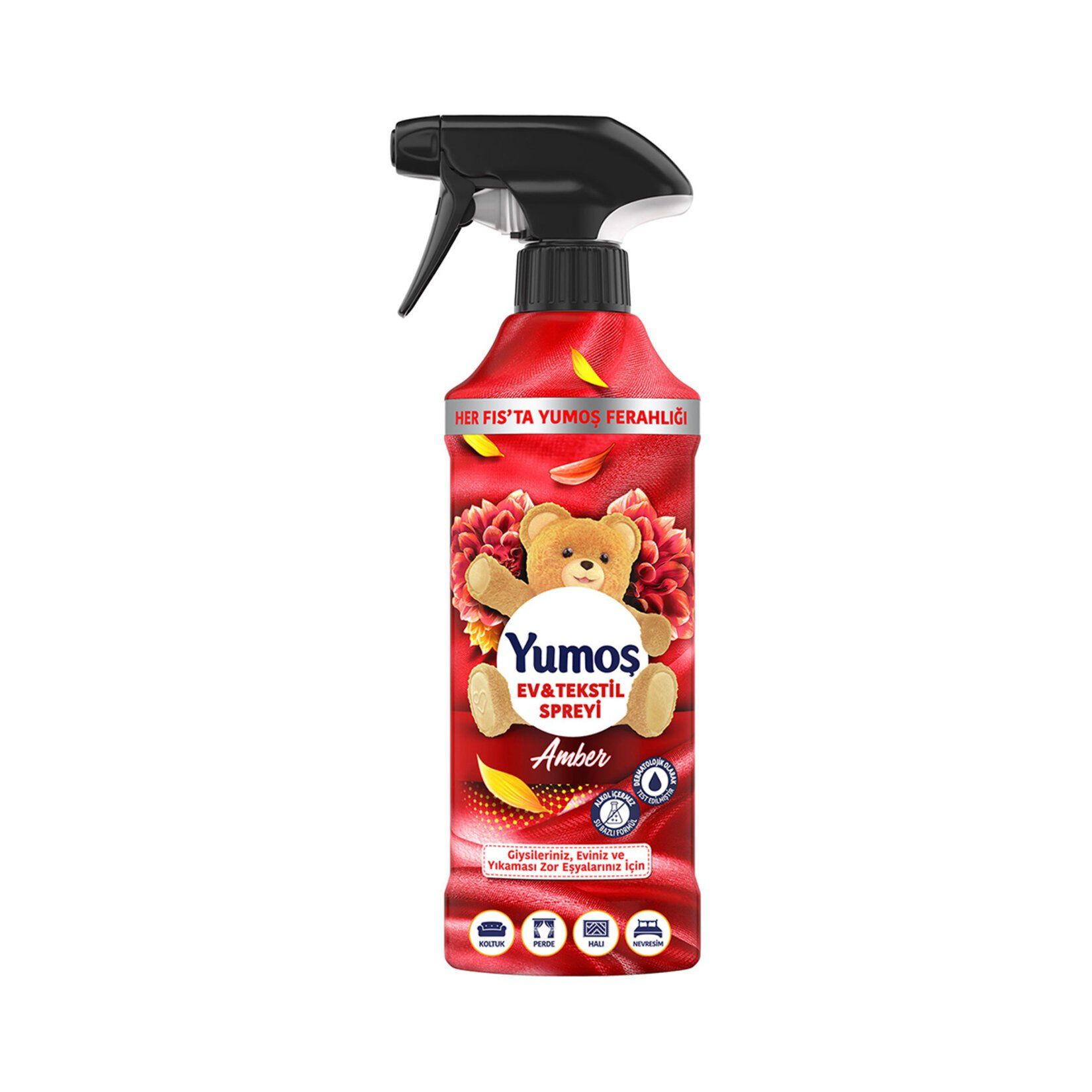Yumoş Ev ve Tekstil Spreyi Amber Yıkanması Zor Eşyalar İçin 450 ml