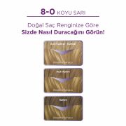 Palette Göz Alıcı Renkler 8-0 - Koyu Sarı