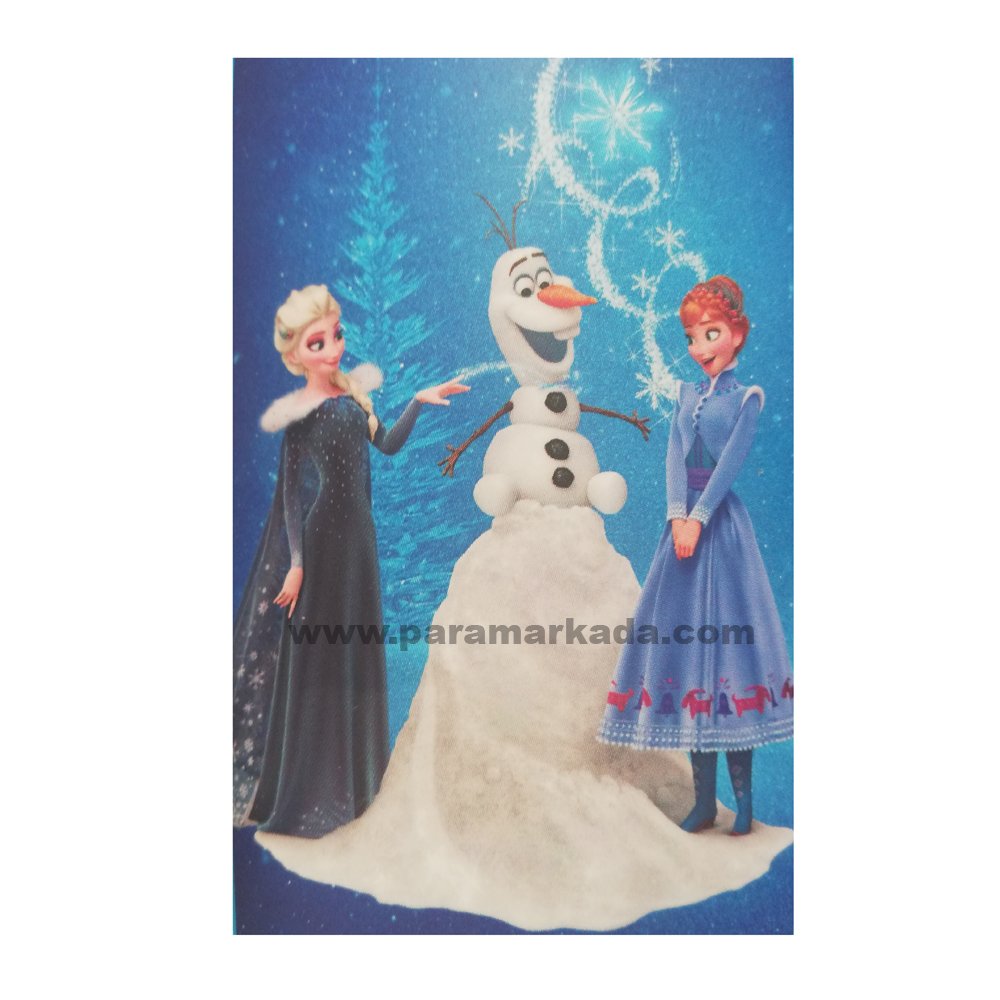 Frozen Lisanslı Makinede Yıkanabilir Oyun Halısı - Kaydırmazlı Çocuk Odası Matı