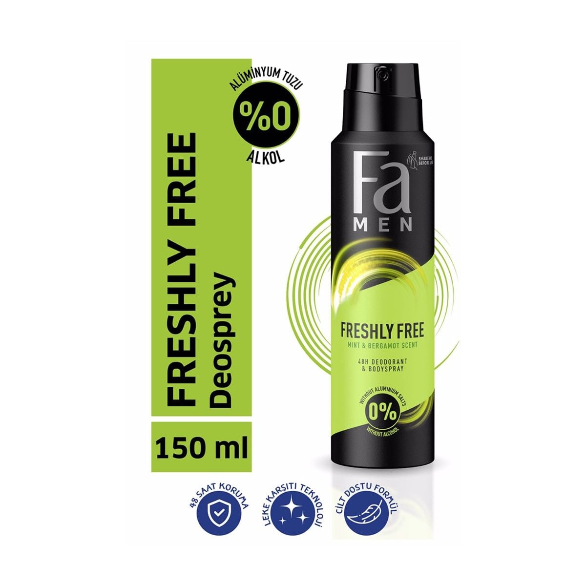 Fa Men Deo Sprey Mint & Bergamot 150 ml