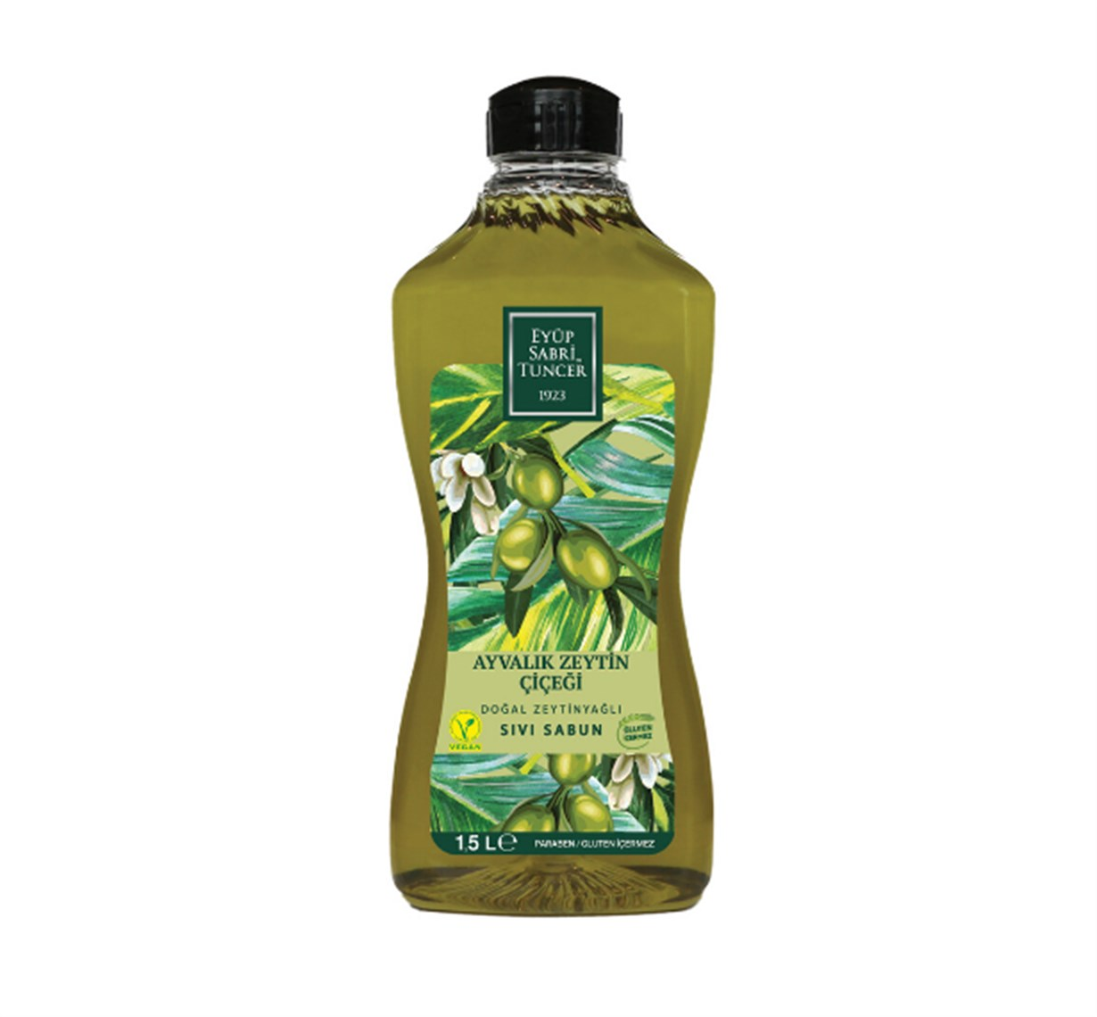 Eyüp Sabri Tuncer Ayvalık Zeytin Çiçeği Doğal Zeytinyağlı Sıvı Sabun 1.5 L