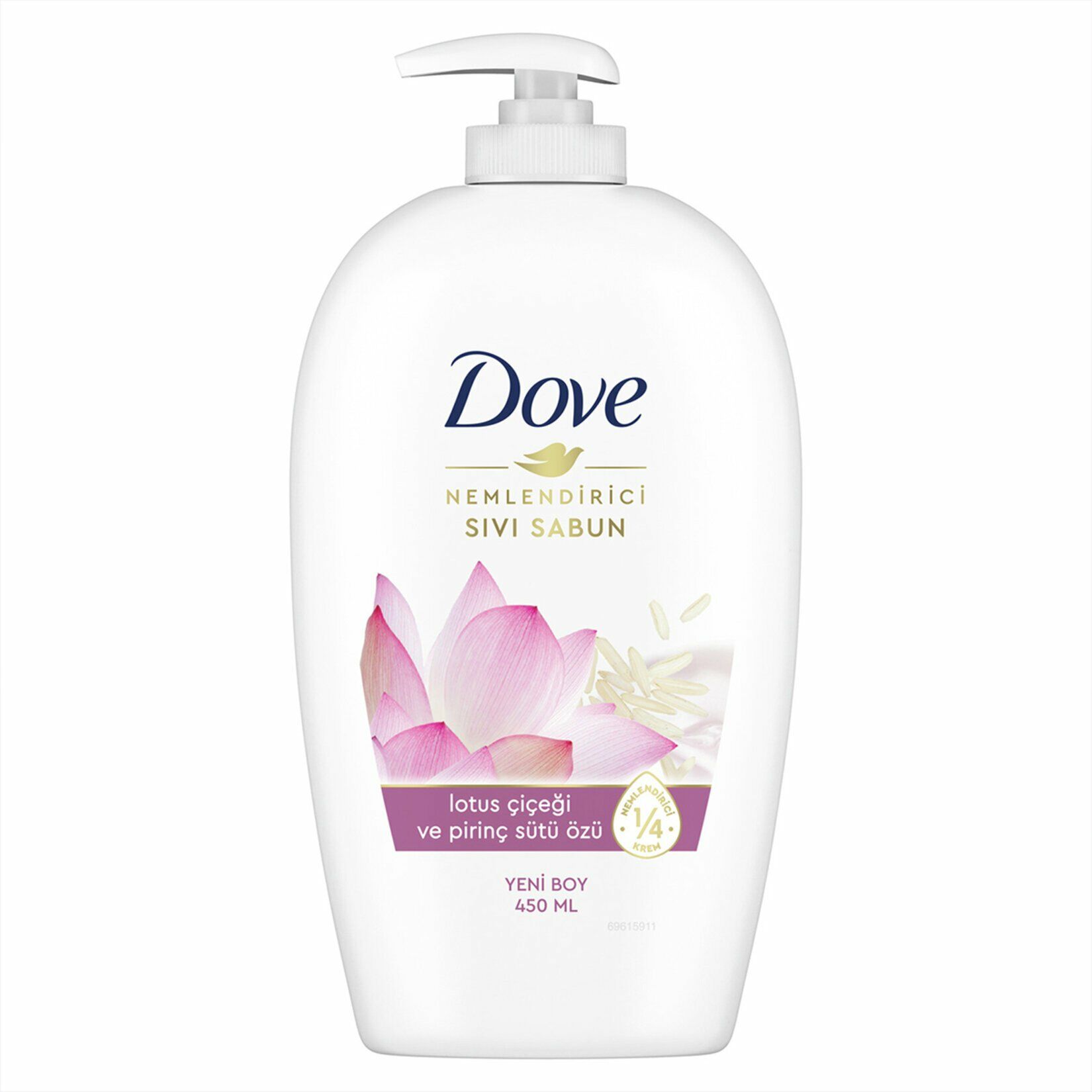 Dove Nemlendirici Sıvı Sabun Lotus Çiçeği Ve Pirinç Sütü Özü 450 ml