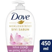 Dove Nemlendirici Sıvı Sabun Lotus Çiçeği Ve Pirinç Sütü Özü 450 ml