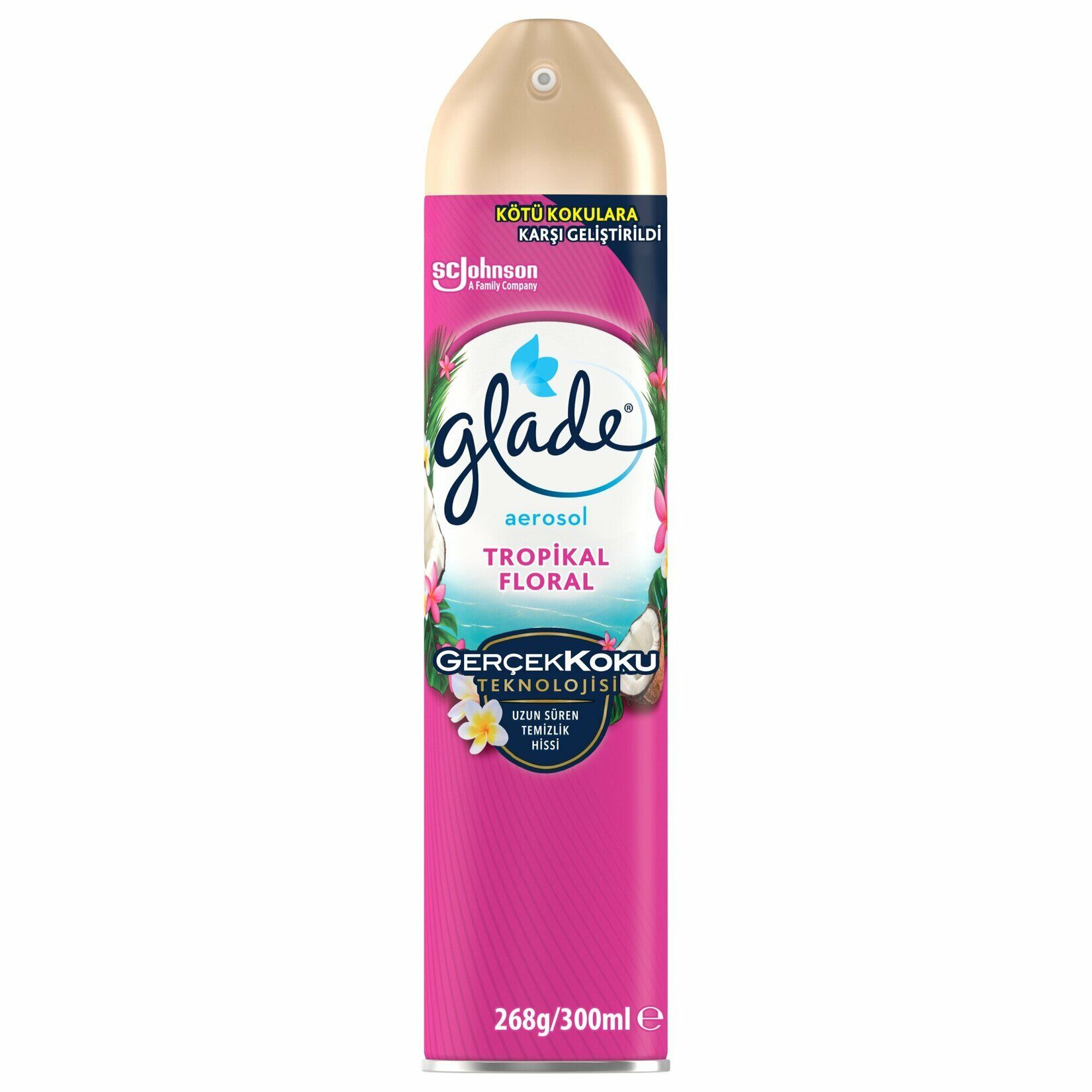Glade Aerosol Oda Kokusu Tropikal Floral 300 ml