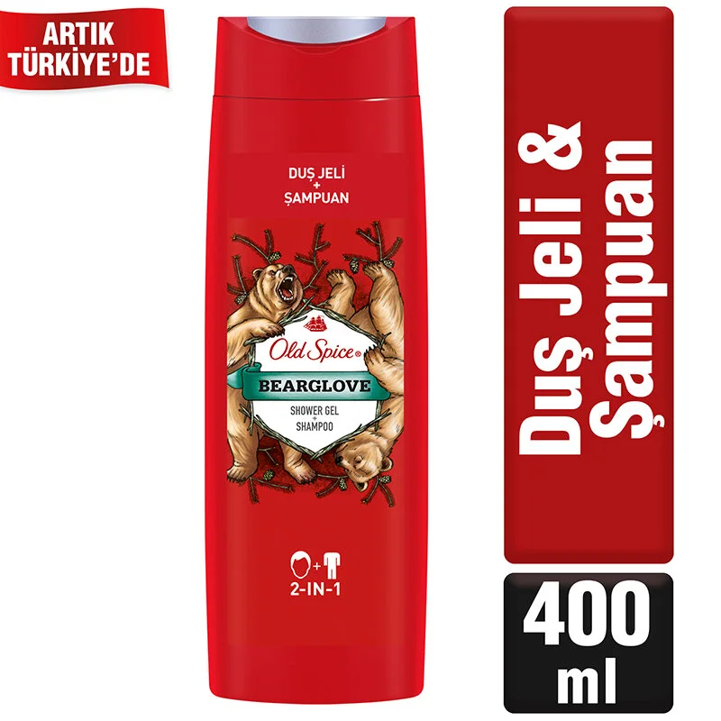 Old Spice Duş Jeli & Şampuan Bearglove 400 ml