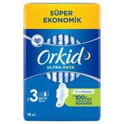 Orkid Ultra Extra Süper Ekonomik Hijyenik Ped Gece 18 Adet