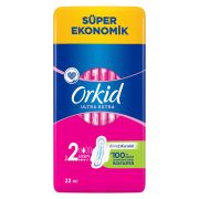 Orkid Ultra Extra Süper Ekonomik Hijyenik Ped Uzun 22 Adet