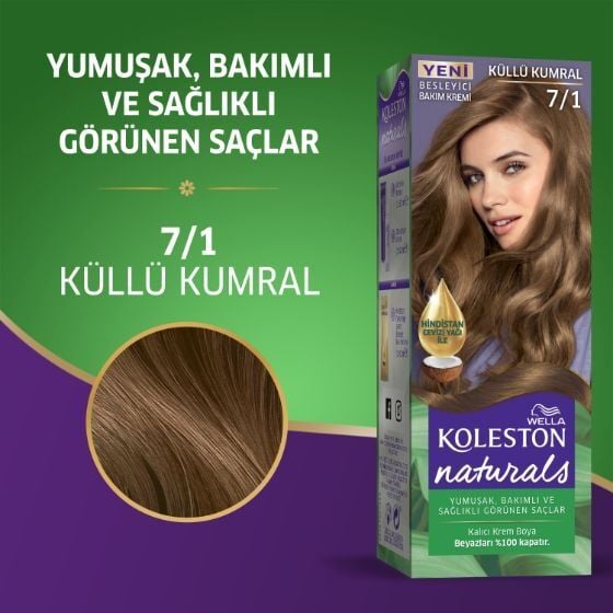 Koleston Naturals Küllü Kumral Saç Boyası 7-1