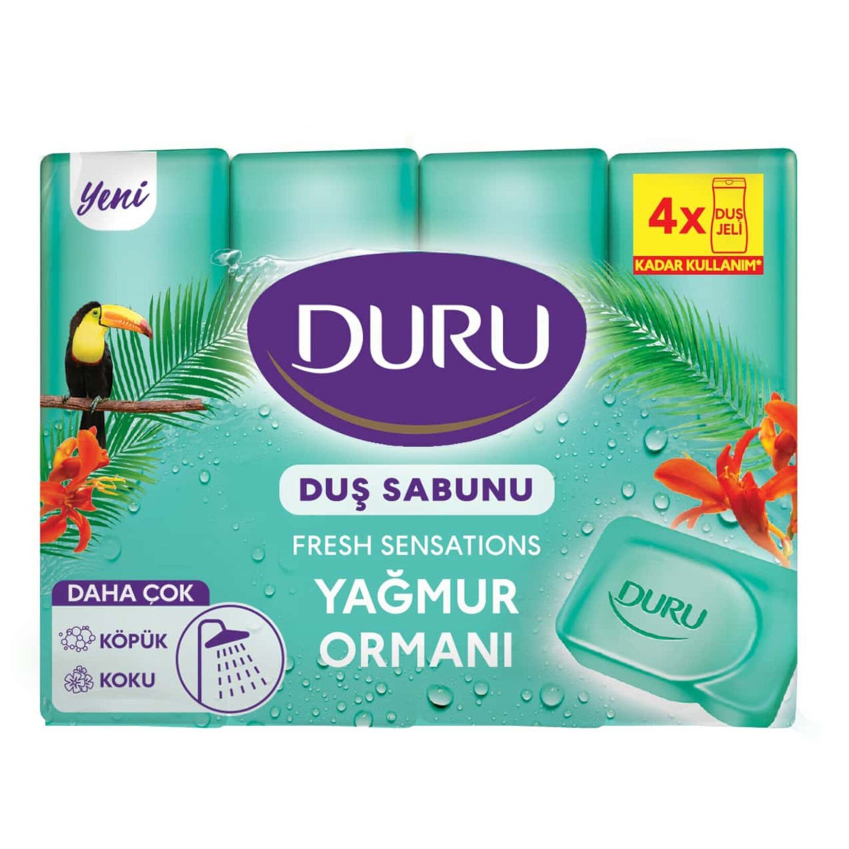 Duru Fresh Sensations Yağmur Ormanı 4x150 Gr