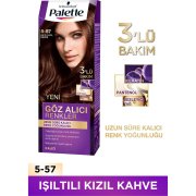 Palette Göz Alıcı Renkler 5-57 - Işıltılı Kızıl Kahve