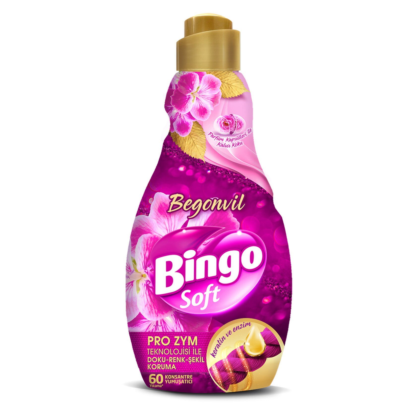 Bingo Soft Konsantre Çamaşır Yumuşatıcısı Begonvil 1440 ml