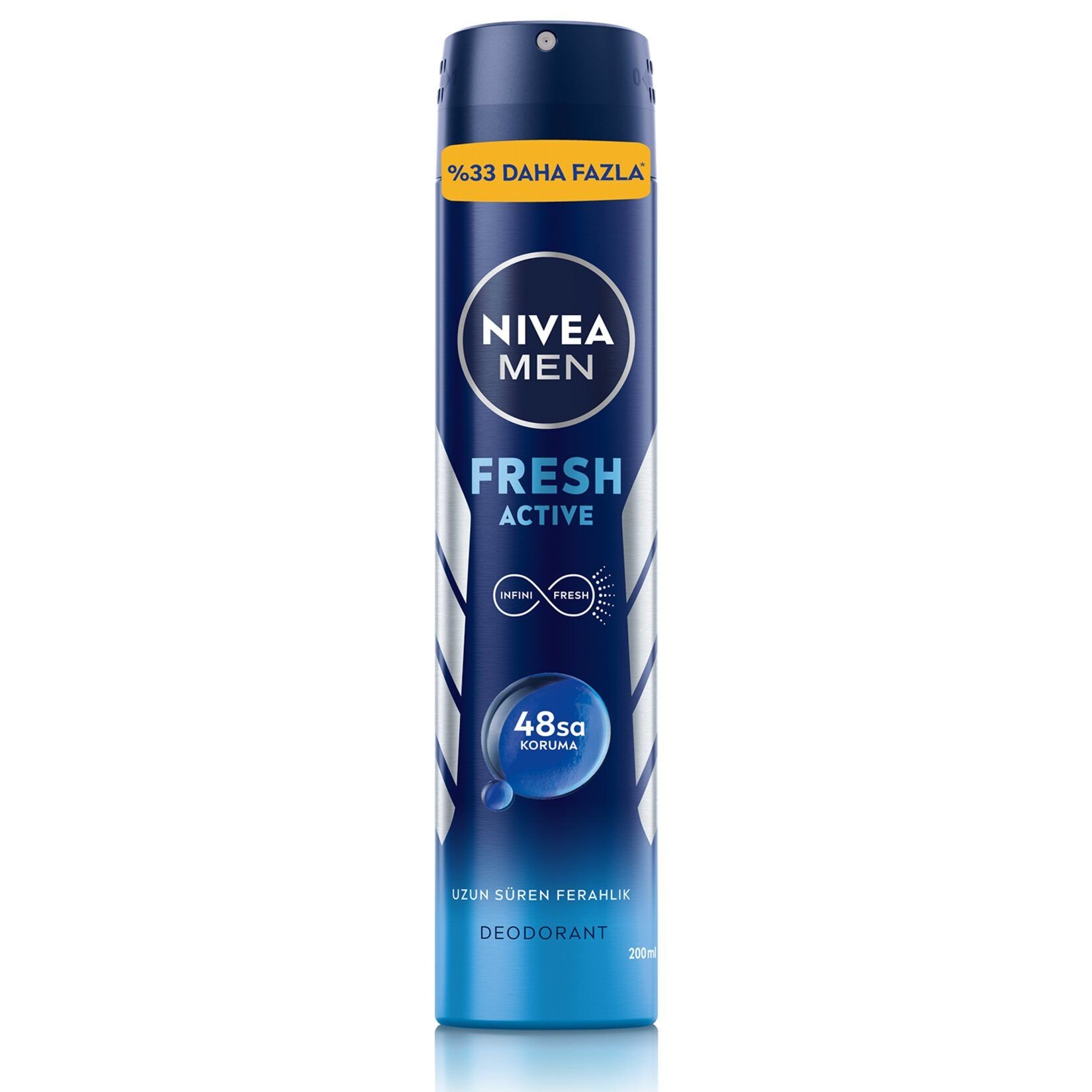 Nivea Men Fresh Active Erkek Sprey Deodorant 200 ml