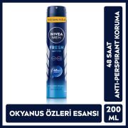 Nivea Men Fresh Active Erkek Sprey Deodorant 200 ml