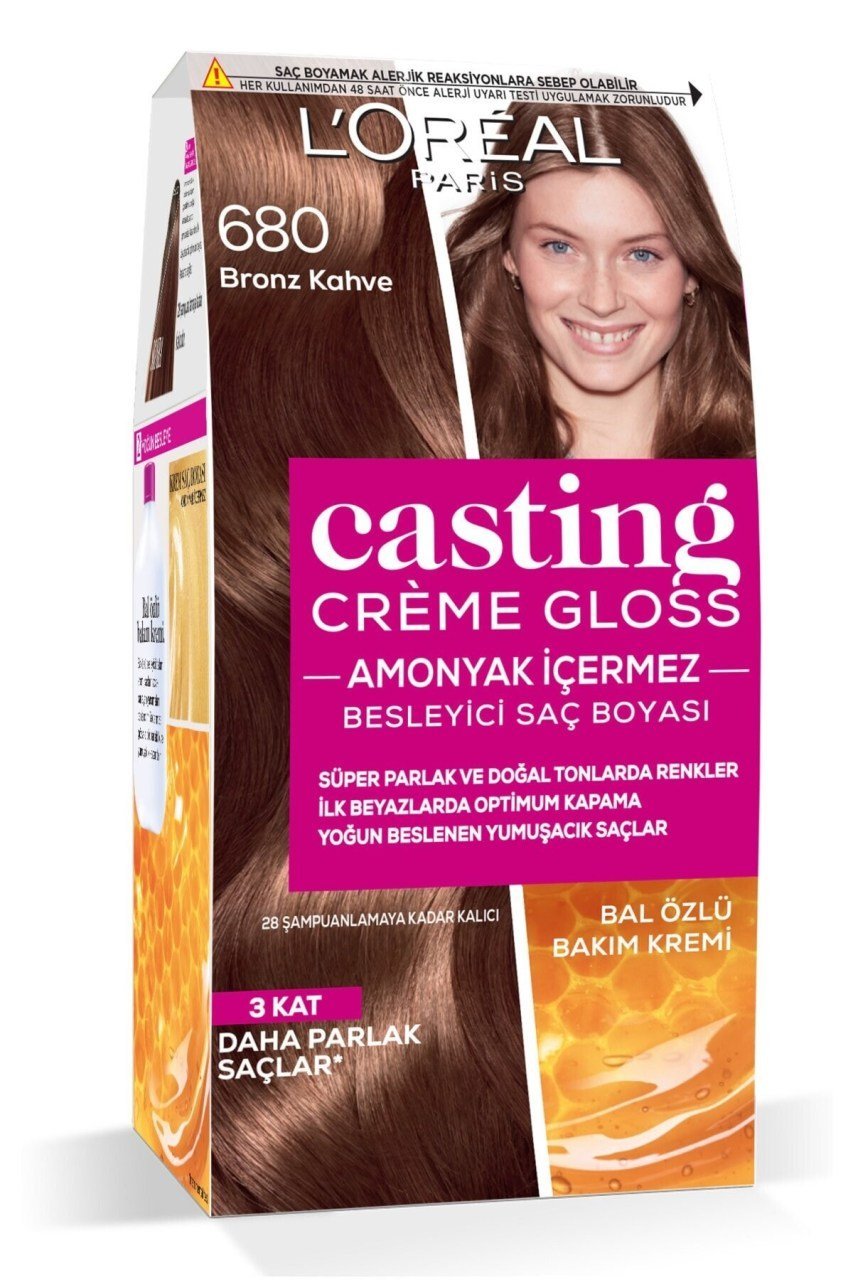 L'Oreal Paris Casting Creme Gloss Saç Boyası No:680 - Bronz Kahve