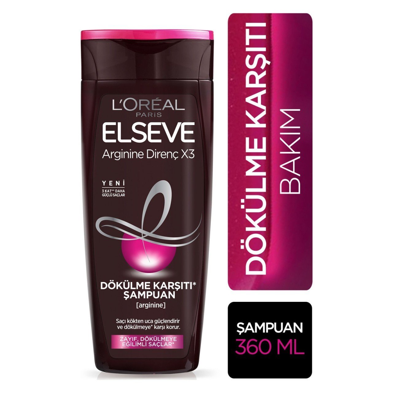 L'Oréal Paris Elseve Arginine Direnç X3 Dökülme Karşıtı Şampuan 360 ml