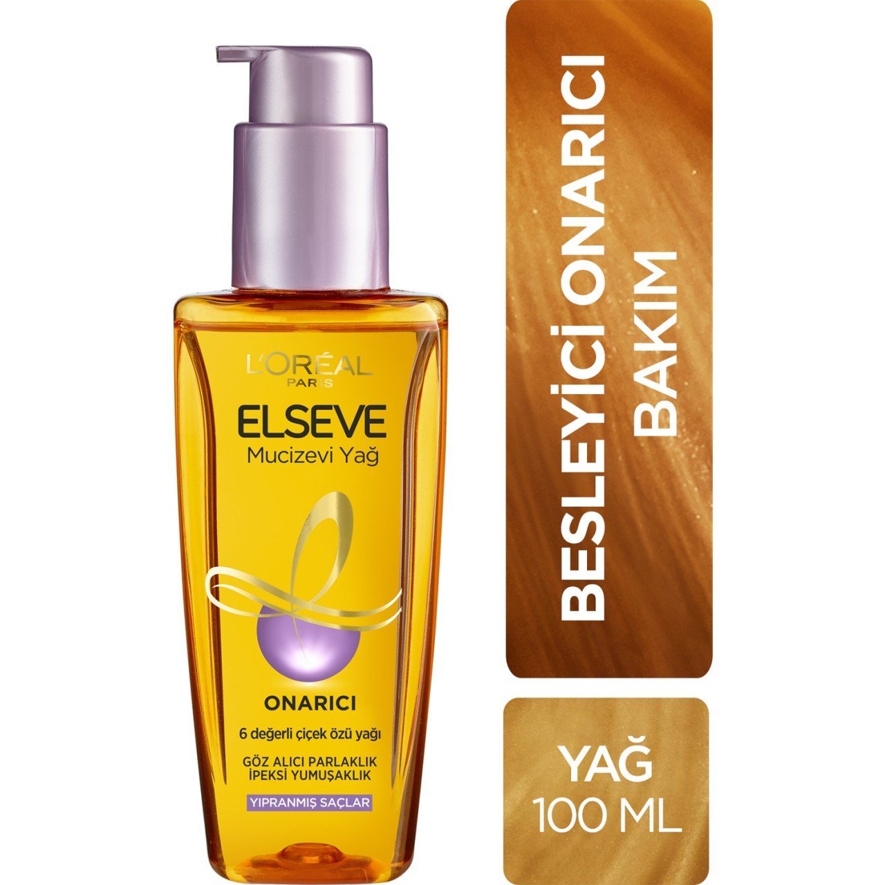 L'Oréal Paris Elseve Yıpranmış Saçlar için Onarıcı  Mucizevi Saç Bakım Yağı 100 ml