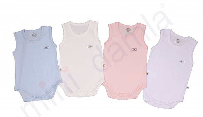 Mini Damla Penye 2-3-4 Yaş Askılı Bady - Pembe