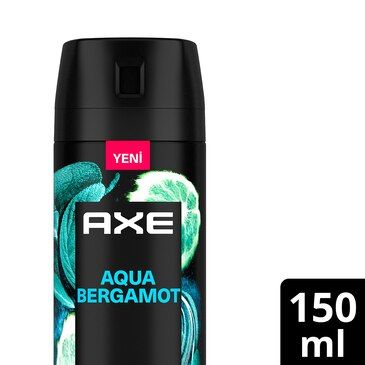 Axe Premium Collection Erkek Sprey Deodorant Aqua Bergamot 72 Saat Ferahlık 150 ml