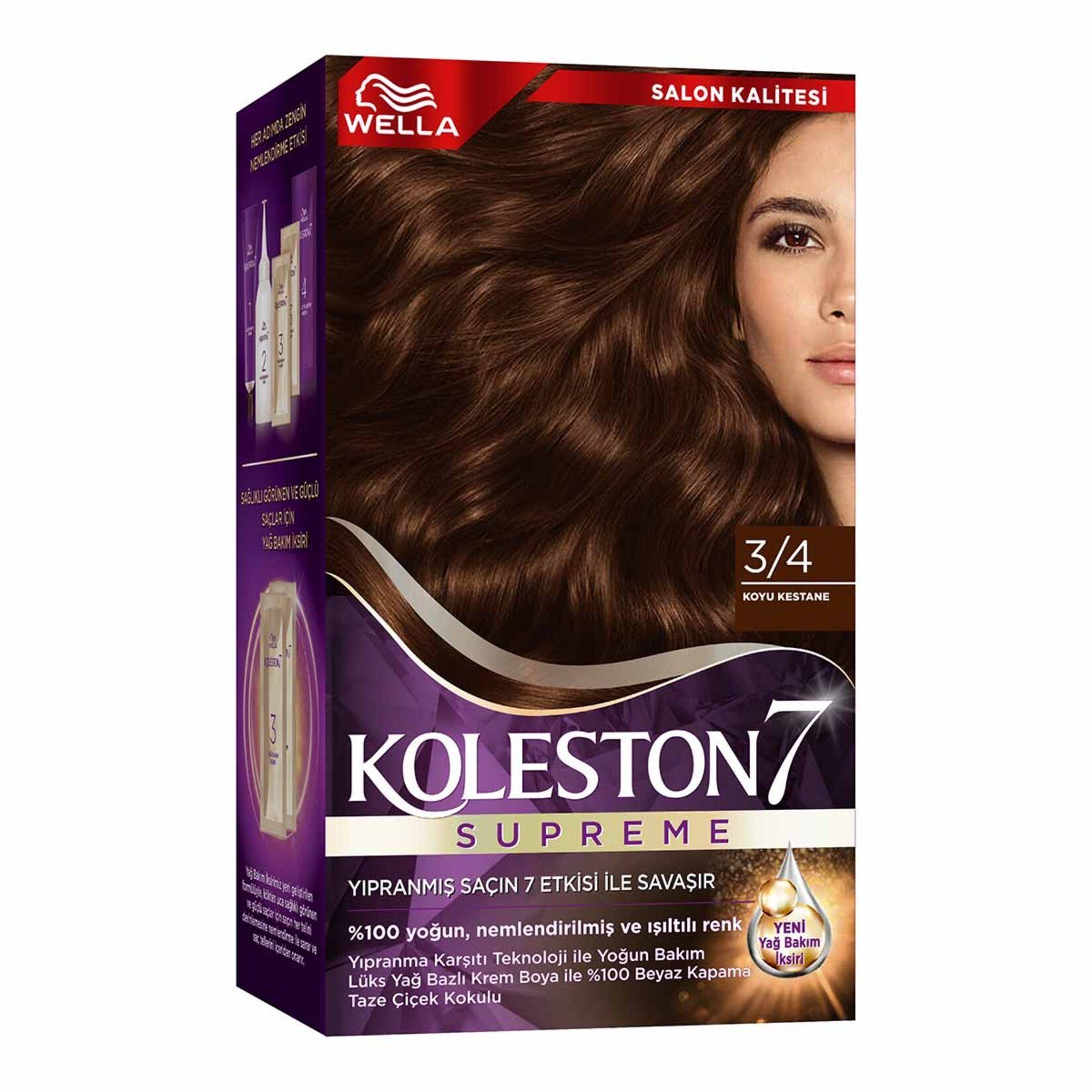 Wella Koleston Supreme Saç Boyası 3/4 Koyu Kestane