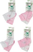Bibaby Bambu Kız 2'li Bebe Çorap (18-24 Ay)