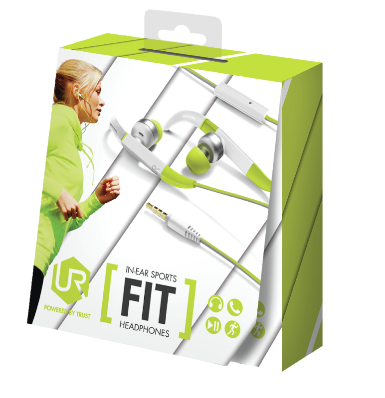 Trust Urbanrevolt 20320 Fit Kulakiçi Sporcu Kulaklık - Yeşil