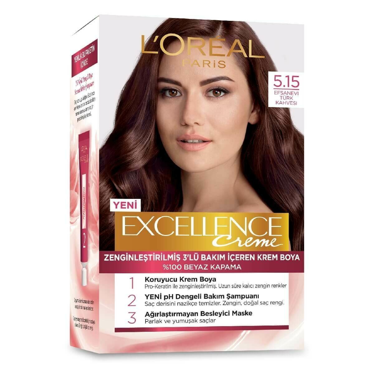 L'oreal Paris Excellence Creme Saç Boyası 5.15 - Efsanevi Türk Kahvesi