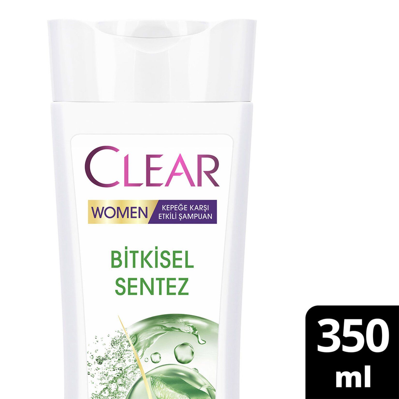 Clear Women Kepeğe Karşı Etkili Şampuan Bitkisel Sentez Aloe Vera & Çay Ağacı Yağı 350 ml